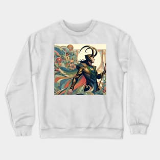 Loki: Art Nouveau Crewneck Sweatshirt